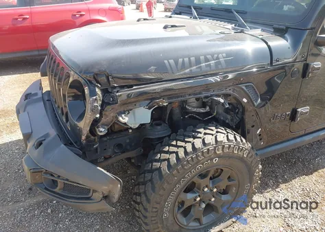 2021 Jeep Wrangler Unlimited Willys 4X4 z USA, uszkodzony, nr VIN 1C4HJXDN1MW648786